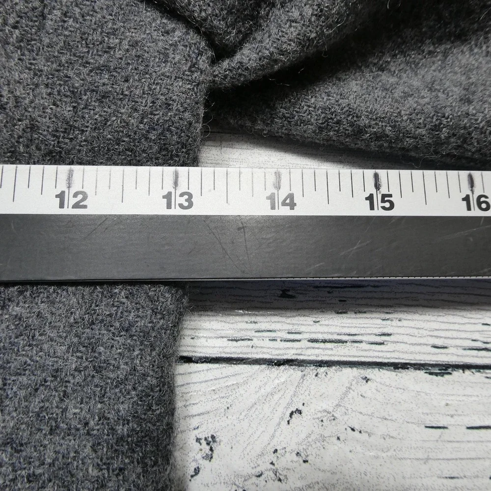 Vintage Elegant Heir Wool Blend Pea Coat Boys Size 8 Gray Double Breasted